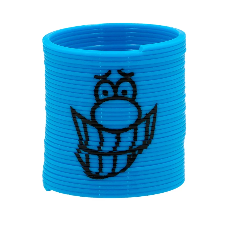 6 Lächelnde Treppenfedern | 3cm - Bunt
