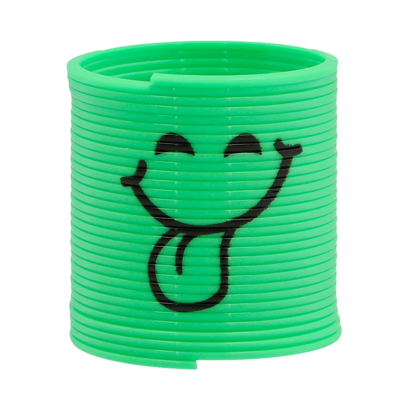6 Lächelnde Treppenfedern | 3cm - Bunt