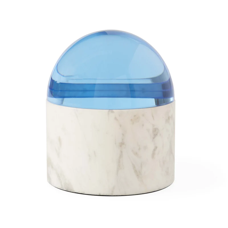 Box GLOBO SMALL in Blau ø10cm