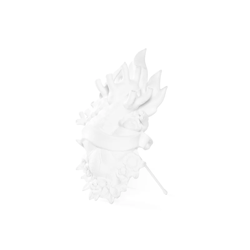 Vase HOLY LOVE IN BLOOM, weiß H33,9 cm