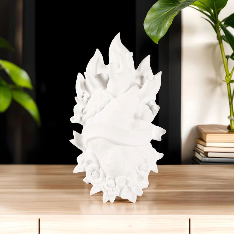 Vase HOLY LOVE IN BLOOM, weiß H33,9 cm