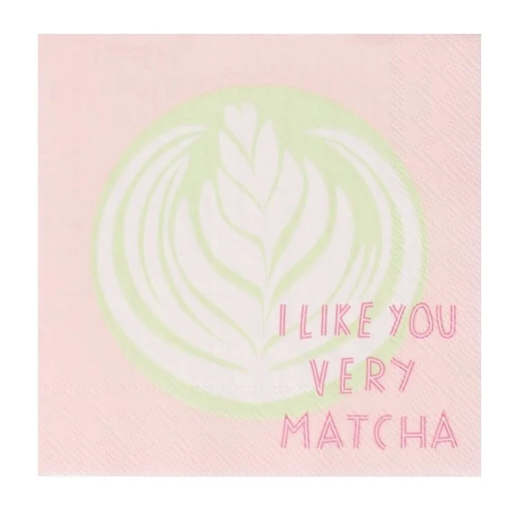 Räder Cocktailservietten I Like you very matcha