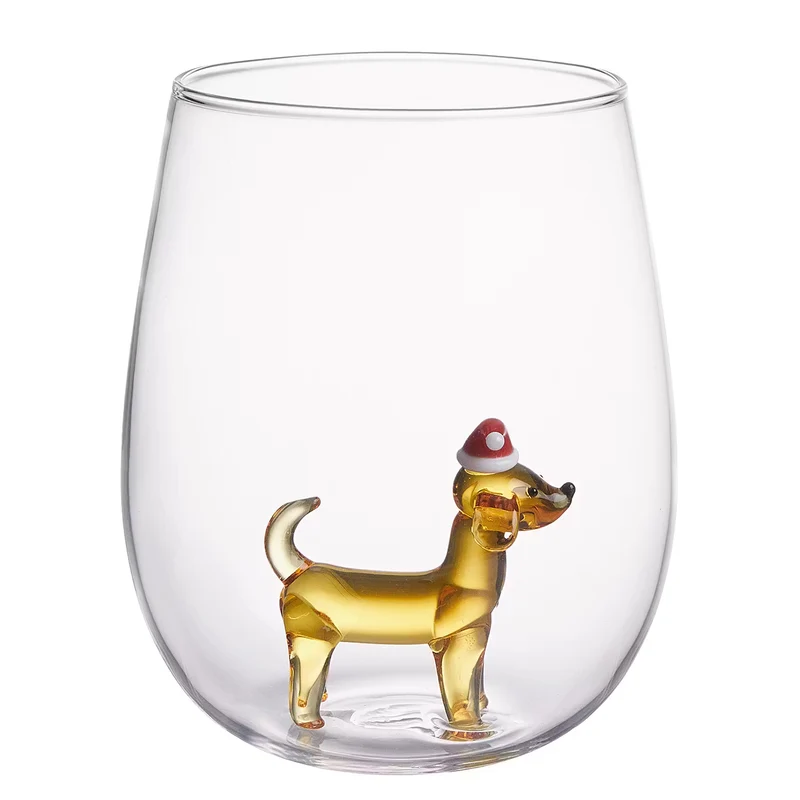 MERRY & JOY Trinkglas Dackel