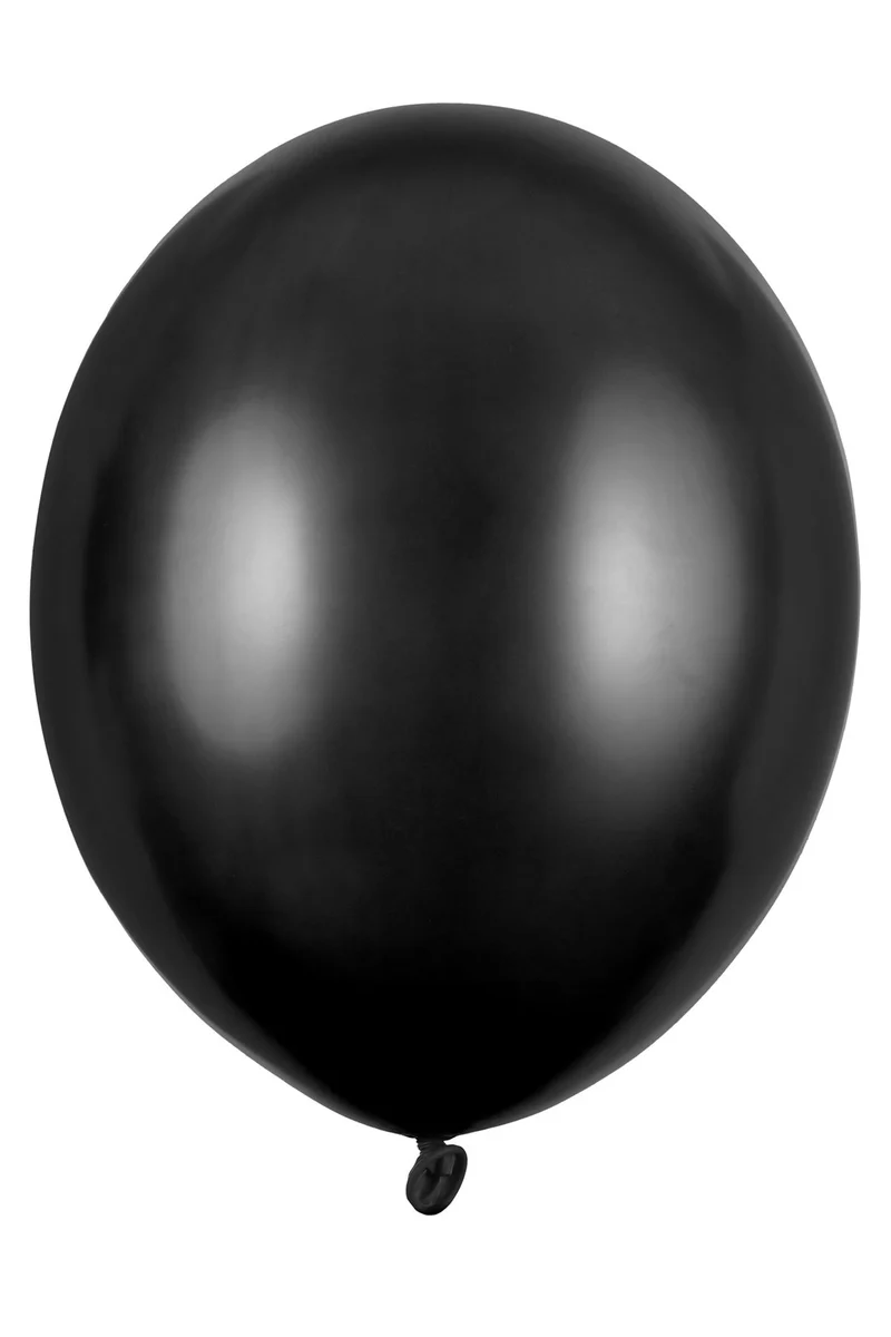 50 Stk. Latexballon Ø30cm "Uni Metallic" | Schwarz
