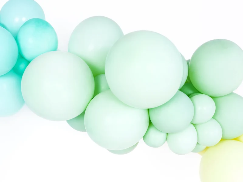 10 Stk. Luftballon Ø30cm "Uni Pastell" | Pistazien Grün
