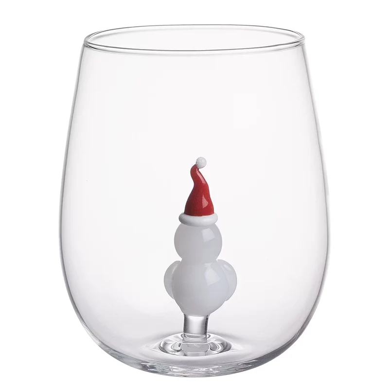 MERRY & JOY Trinkglas Schneemann