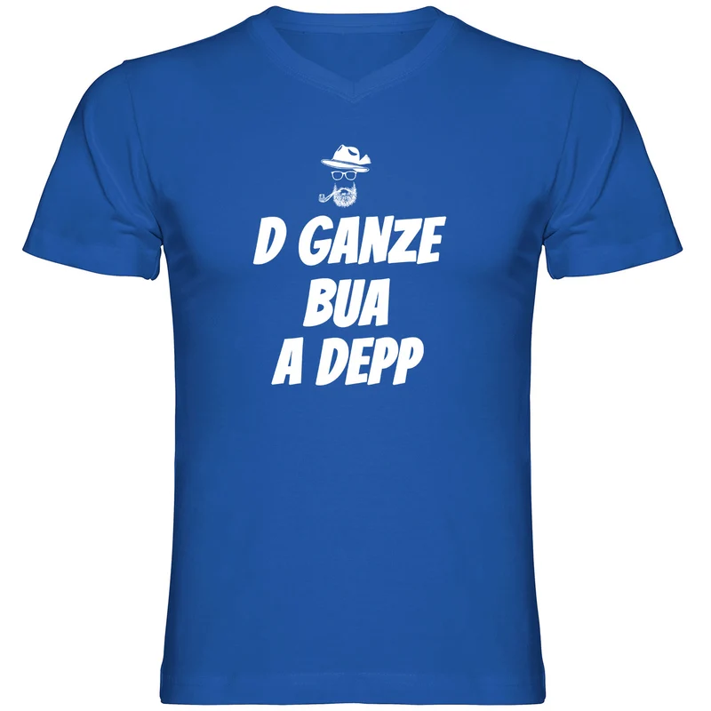 D Ganze Bua A Depp Tshirt V-Ausschnitt