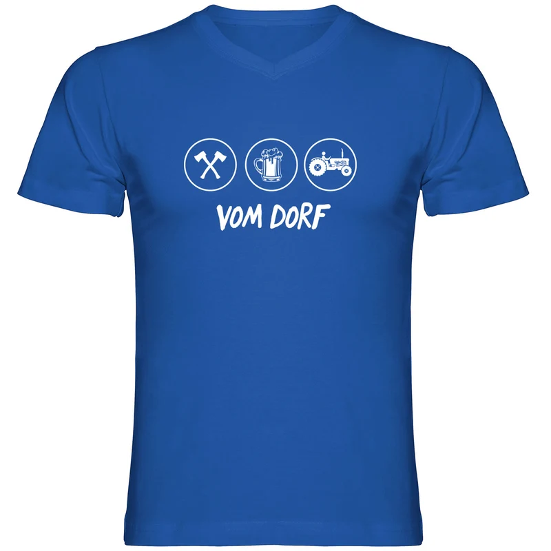 Vom Dorf Tshirt V-Ausschnitt