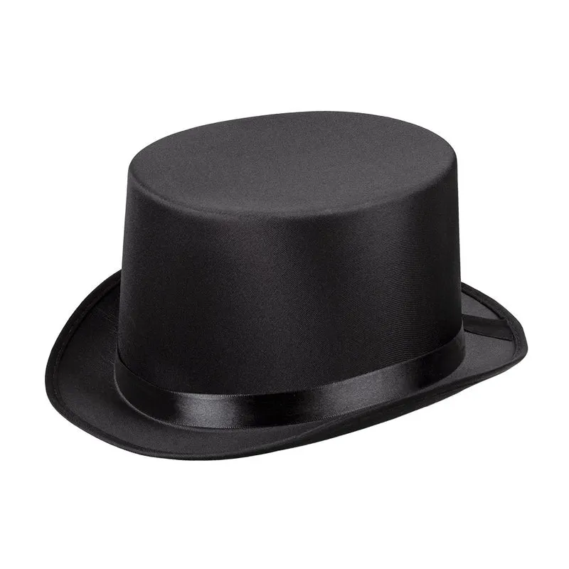 Zylinder "Gala" Satin | Schwarz