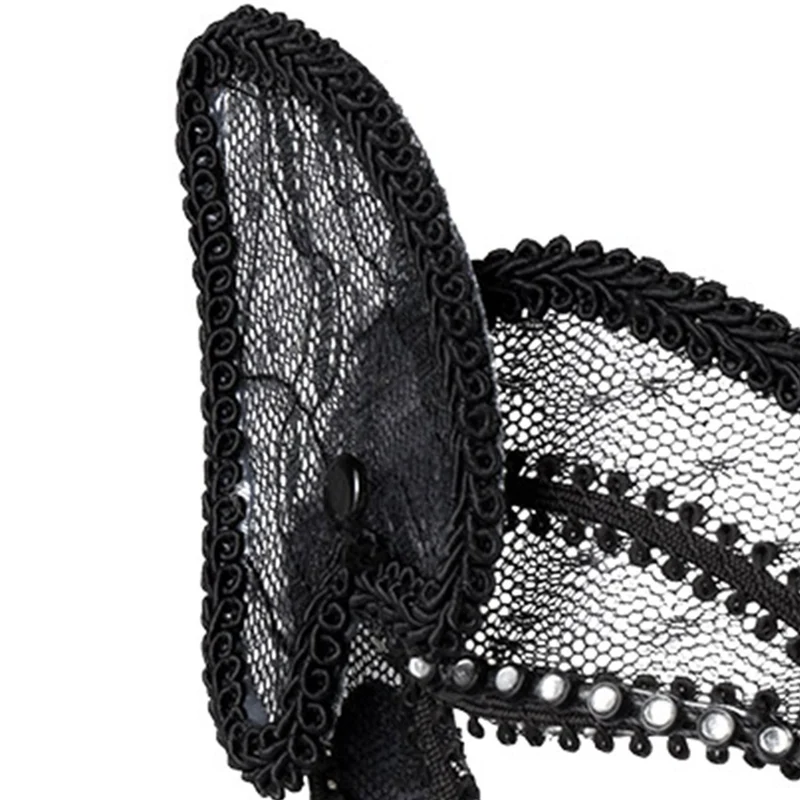 Spitzen Augenmaske "Katze de luxe" | Schwarz