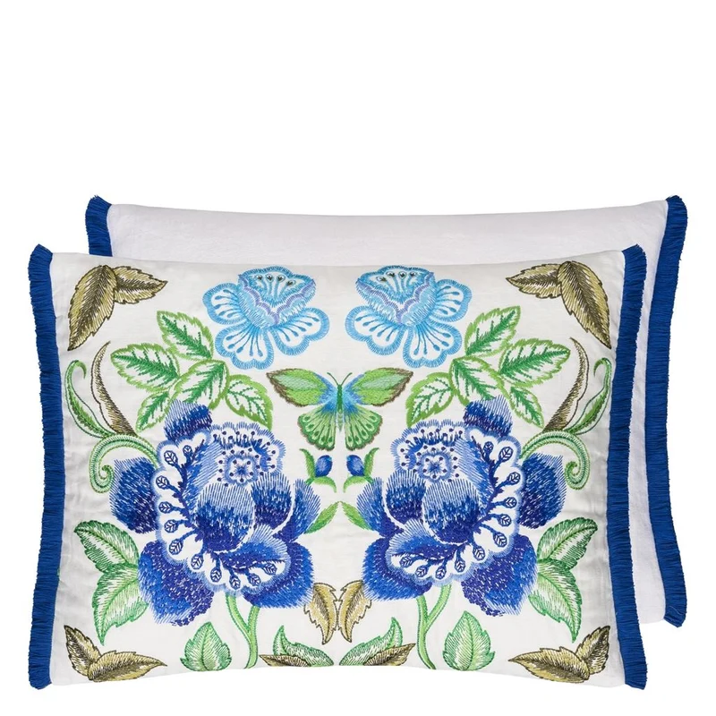 Kissen ISABELLA EMBROIDERED COBALT 60 x 45cm