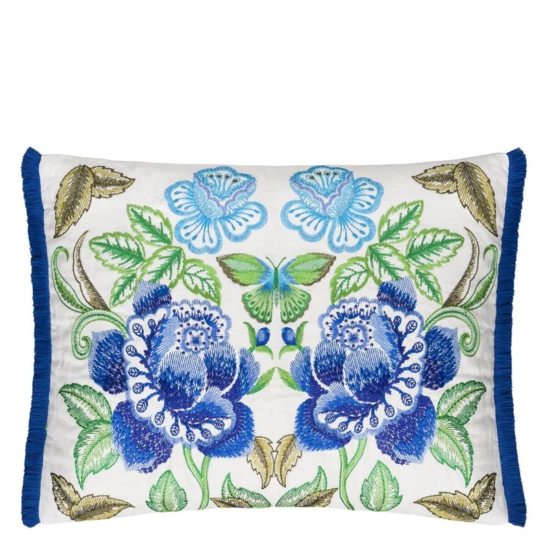 Kissen ISABELLA EMBROIDERED COBALT 60 x 45cm