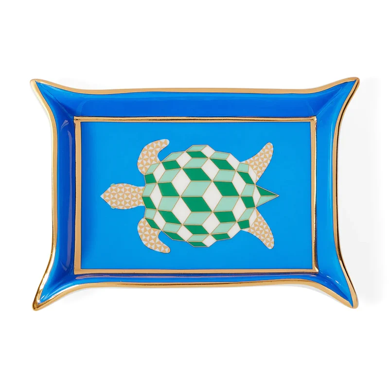 Ablageschale TURTLE VALET in blautönen von Jonathan Adler