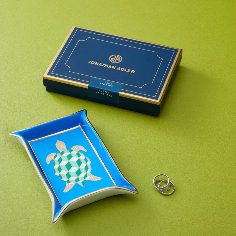 Ablageschale TURTLE VALET in blautönen von Jonathan Adler