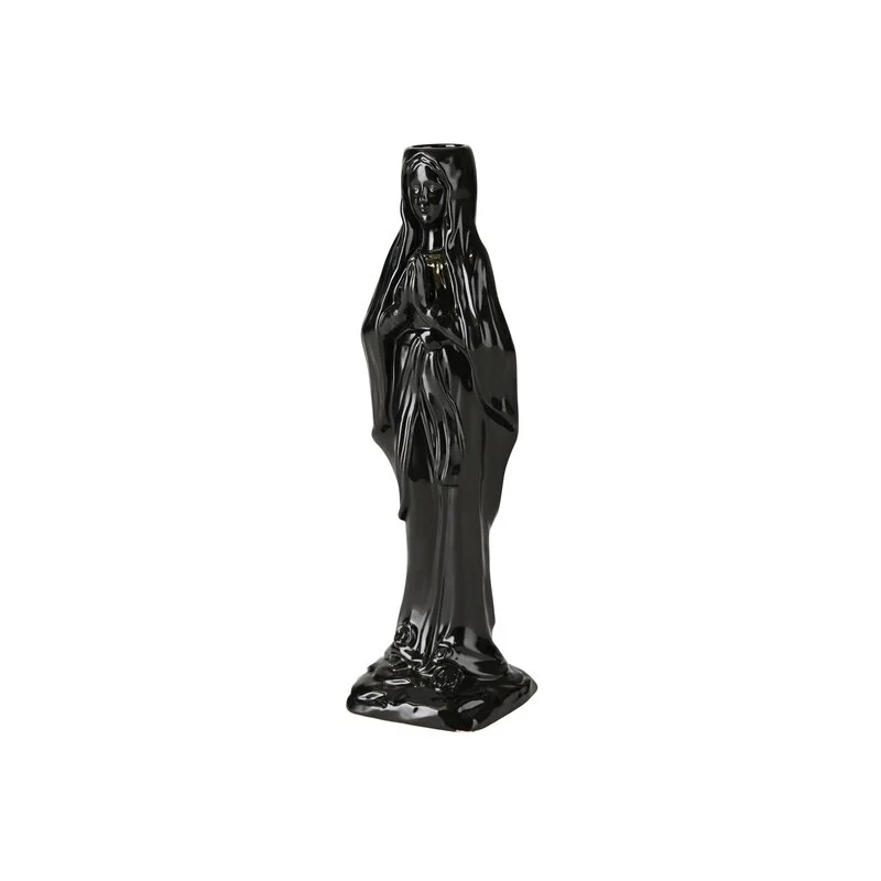 Madonna Kerzenhalter in schwarz, H25 cm