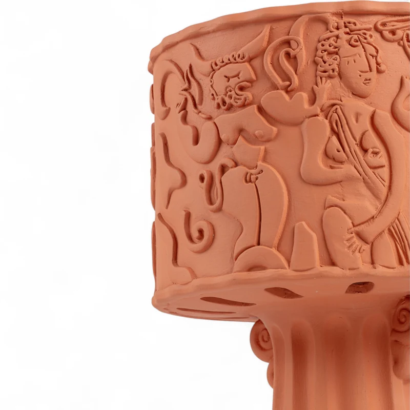 In- und Outdoor Leuchte MAGNA GRAECIA terracotta H38 cm