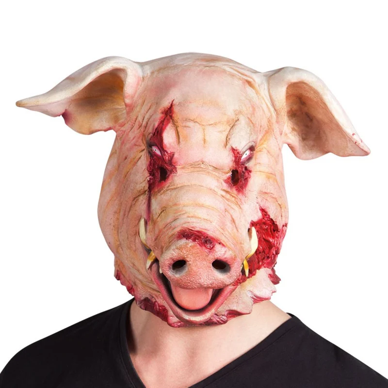 Halloween Latex Maske "Blutiges Schwein"