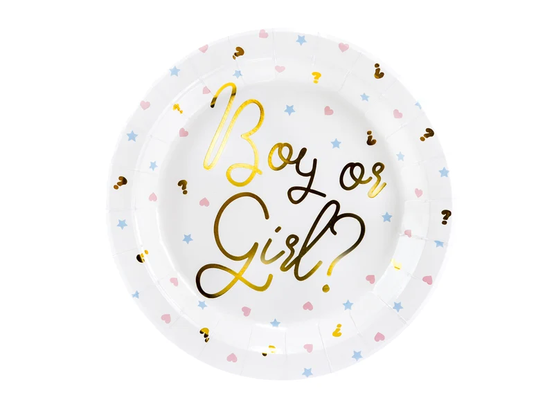 Pappteller "Boy or Girl" | Ø23cm/6Stk.