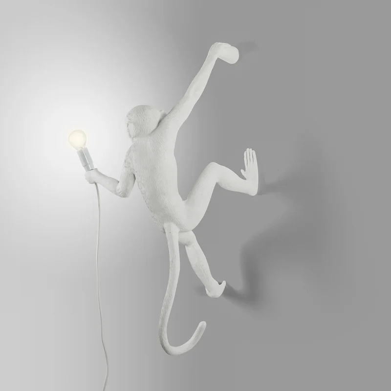 Lampe MONKEY HANGING 01 rechts weiß H65