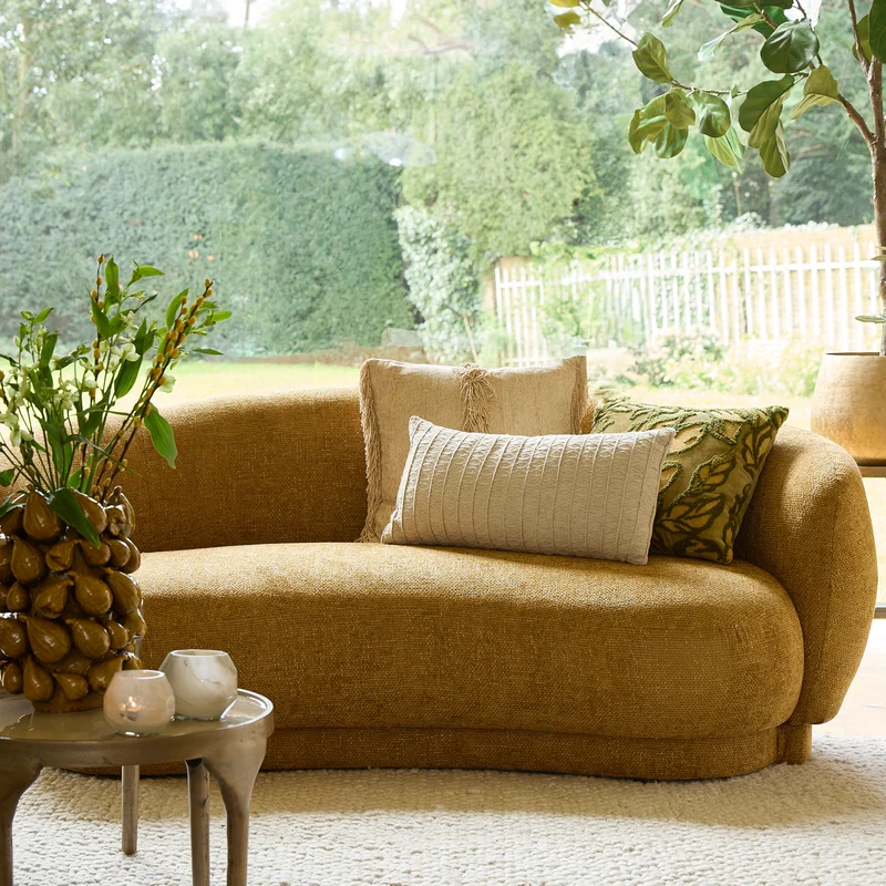 Couch UVITA 191x93x73cm, ockergelb
