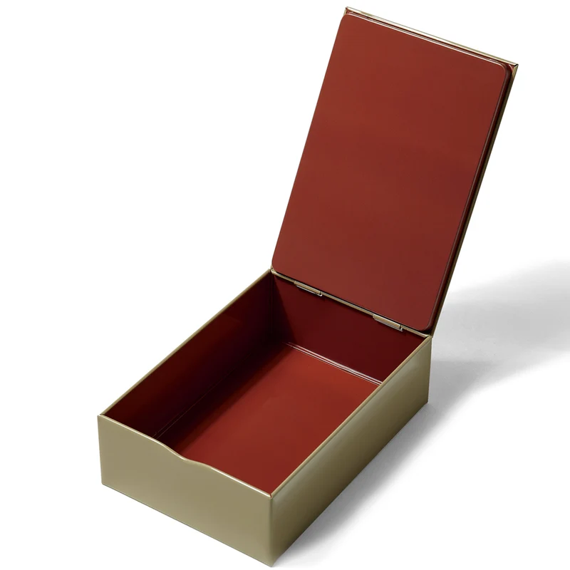 Rechteckige Metallbox CULBUTO gold