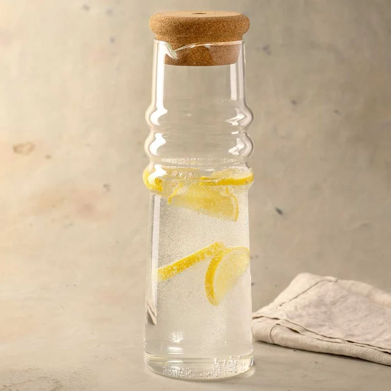 Karaffe SOLE 0,9 l mit Korkstopfen