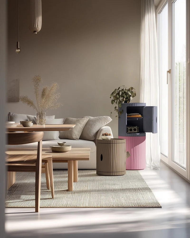 Beistelltisch TRONCO pink