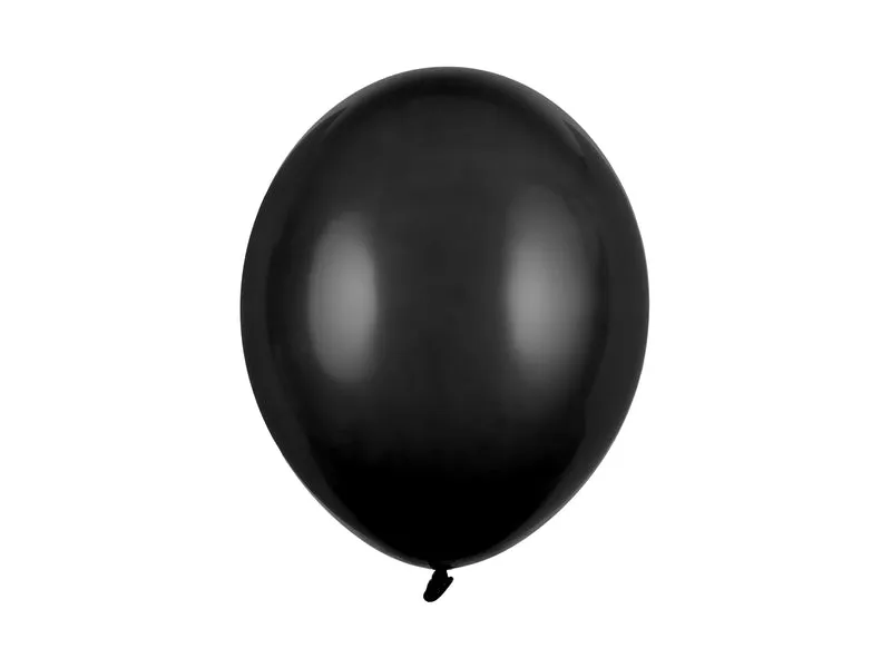 10 Stk. Latexballon Ø30cm "Uni Pastell" | Schwarz