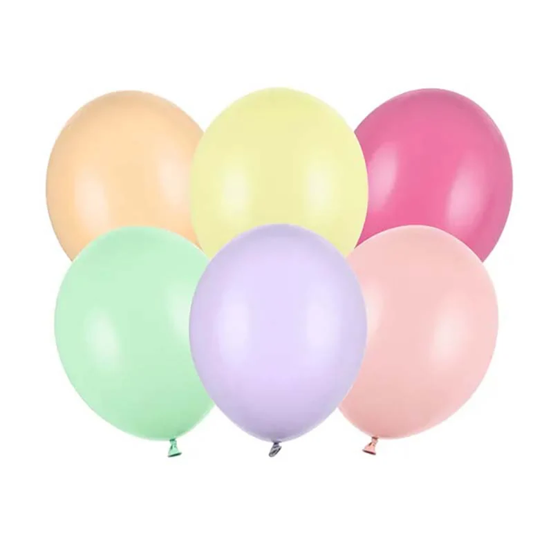 100 Stk. Luftballon Ø12cm "Uni Pastell" | Bunt Mix