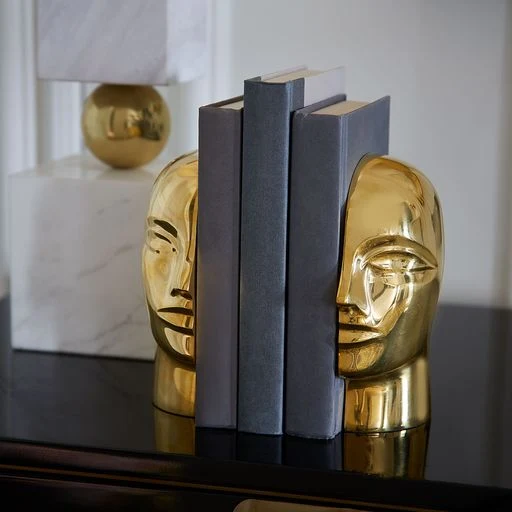 Buchstützen BRASS ATLAS
