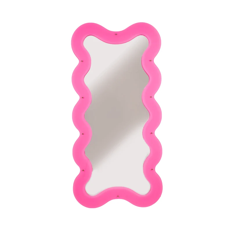Wandspiegel SUPERCURVE pink H185