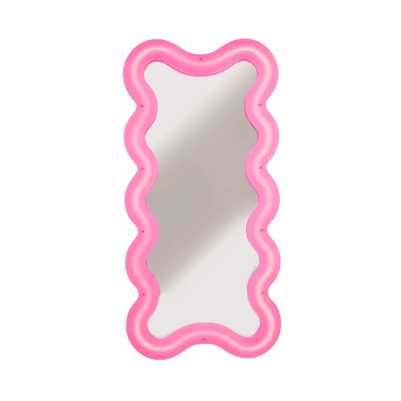 Wandspiegel SUPERCURVE pink H185