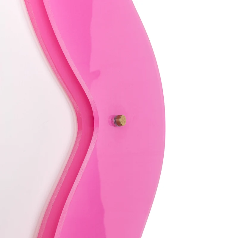 Wandspiegel SUPERCURVE pink H185