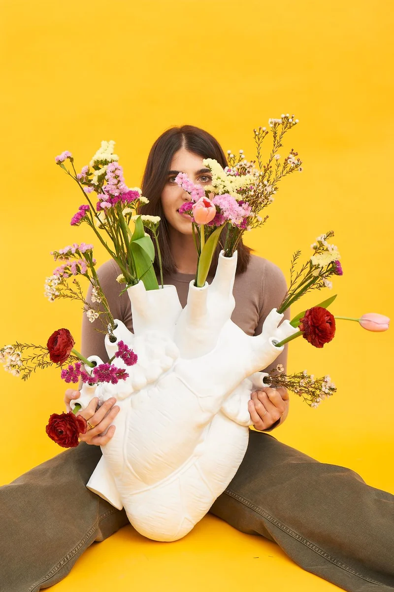 Vase LOVE IN BLOOM GIANT weiß H60