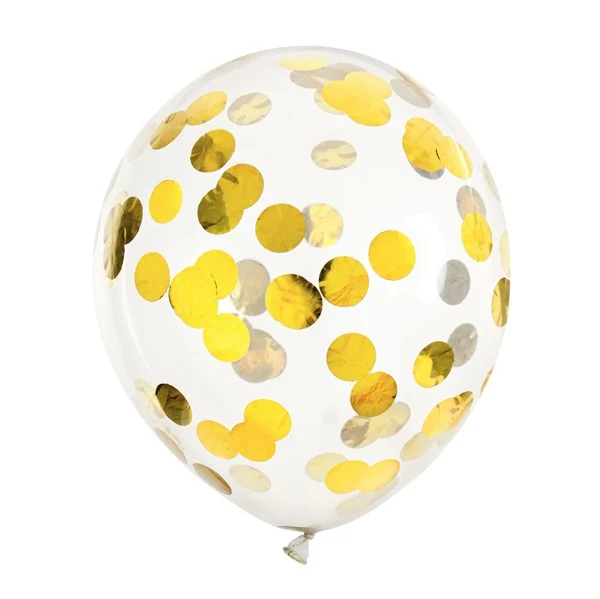 Konfetti Ballons (6 Stück)