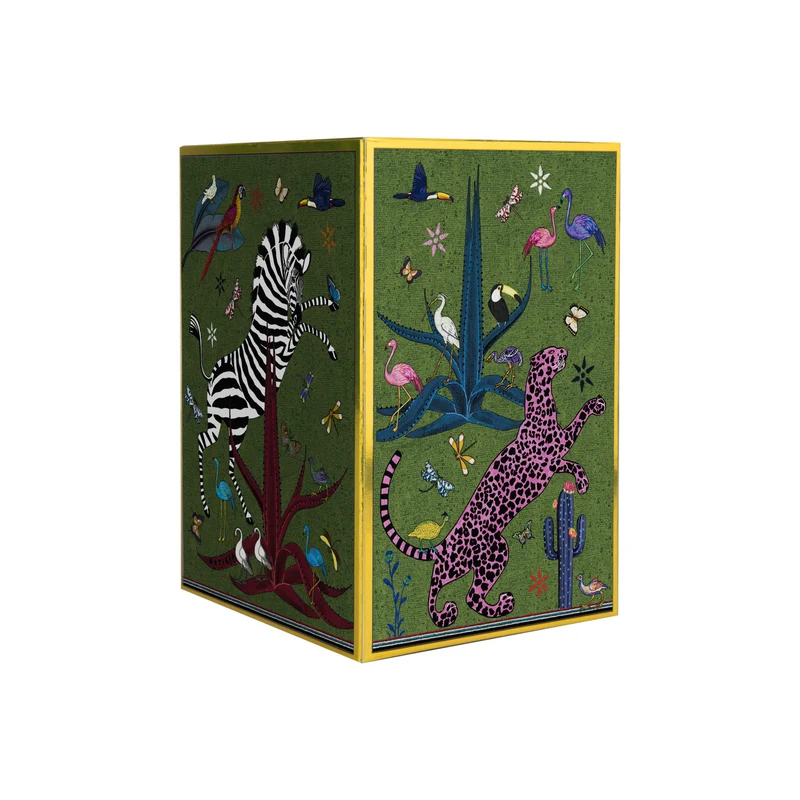Mini-Karaffe „Jug Ceramic Small Grün“ Jungle-Motiv