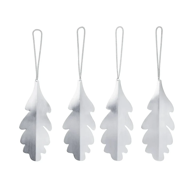 Oak Leaf Ornaments Christbaumschmuck Anhänger 4er-Set - ferm LIVING