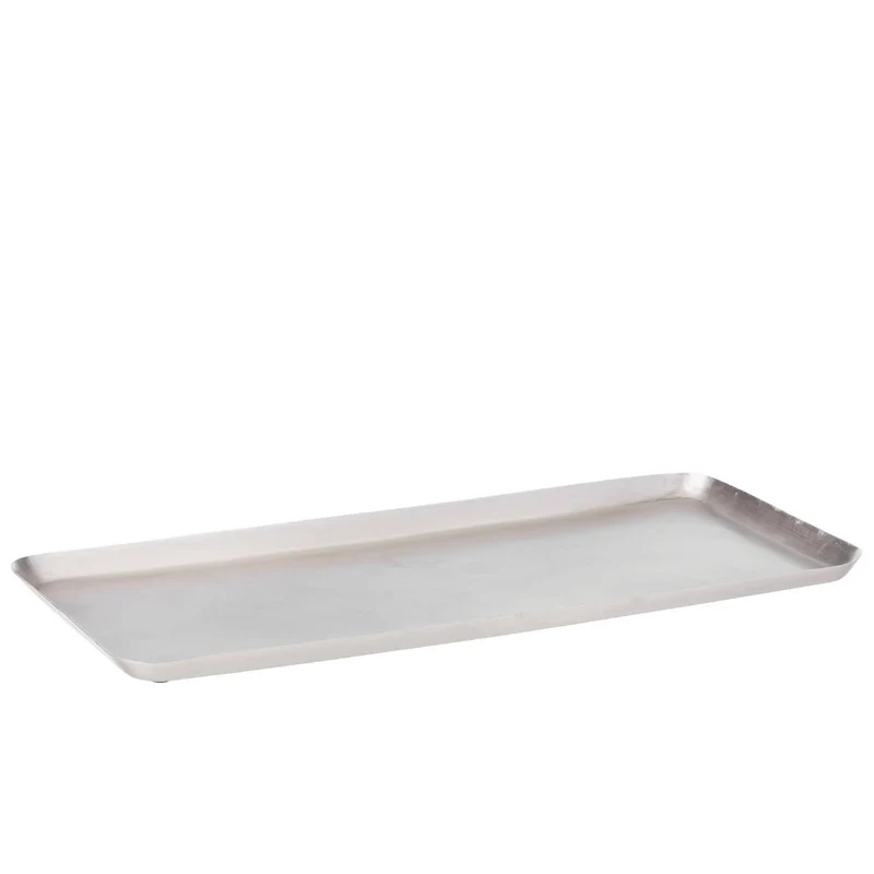Tablett Ankit Tray rechteckig Silber - Bungalow DK