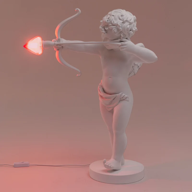 Tischleuchte CUPID weiß H63