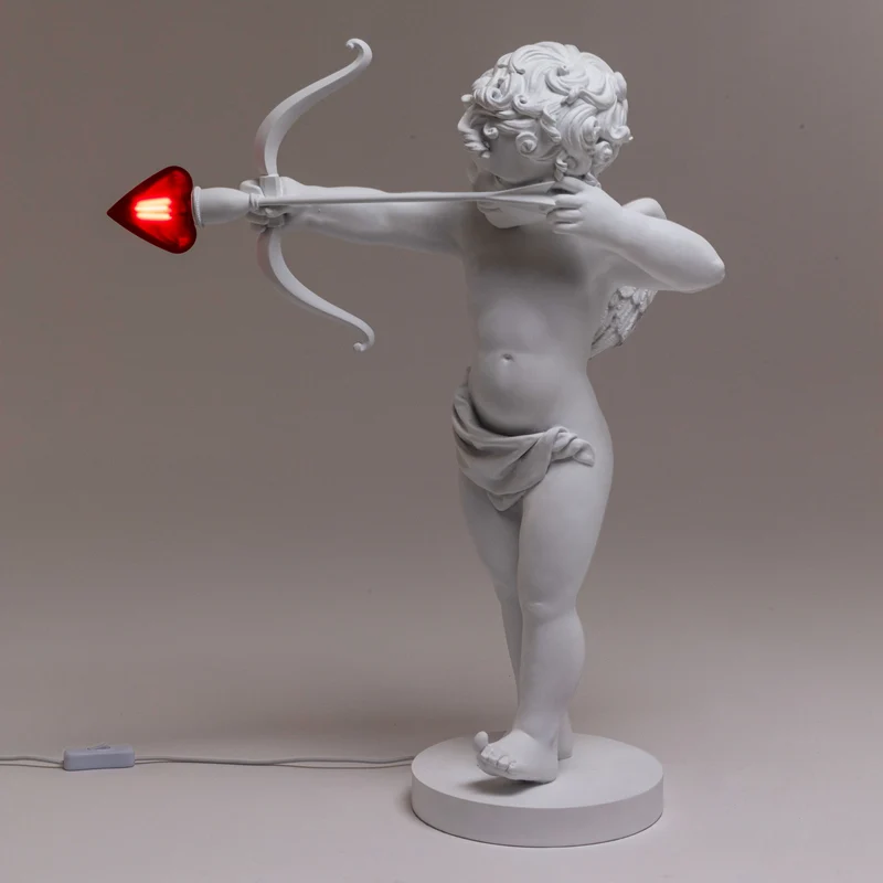 Tischleuchte CUPID weiß H63