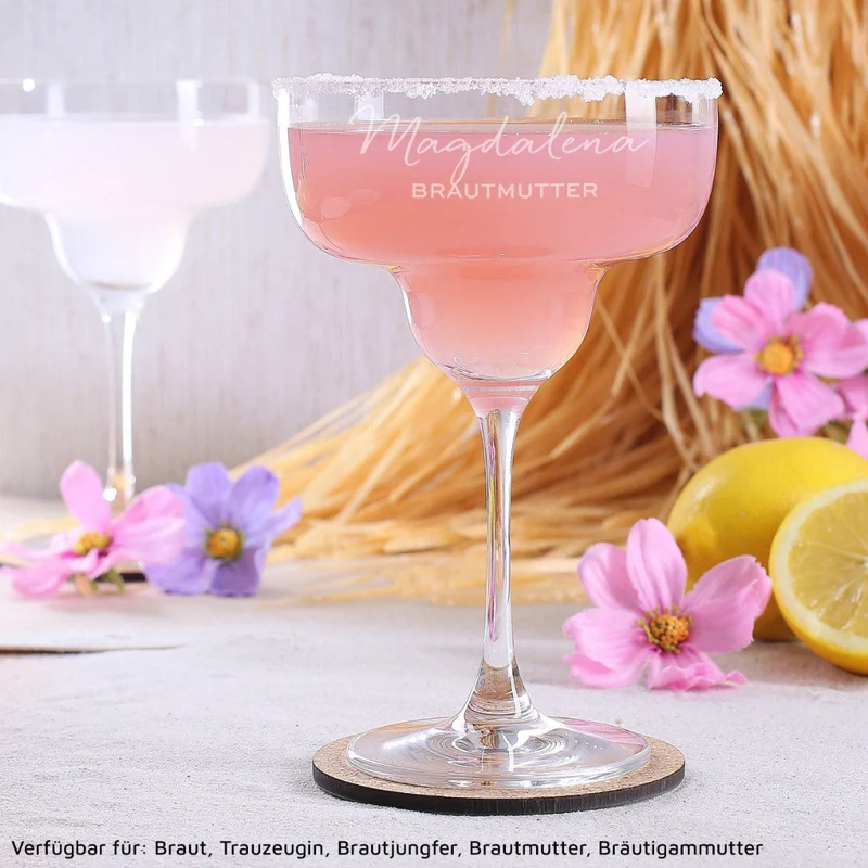 Personalisiertes Margaritaglas