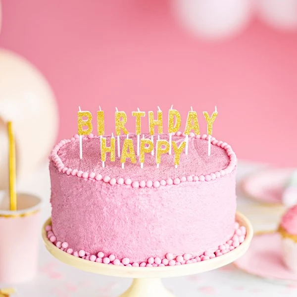 Kerzen Set Happy Birthday