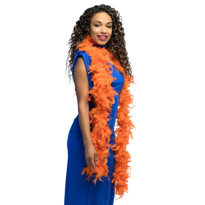 Federboa Unifarben 180 cm - 50g | Orange