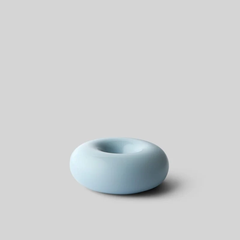 Kerzenhalter aus Keramik BOB Light Blue Small - Studio About