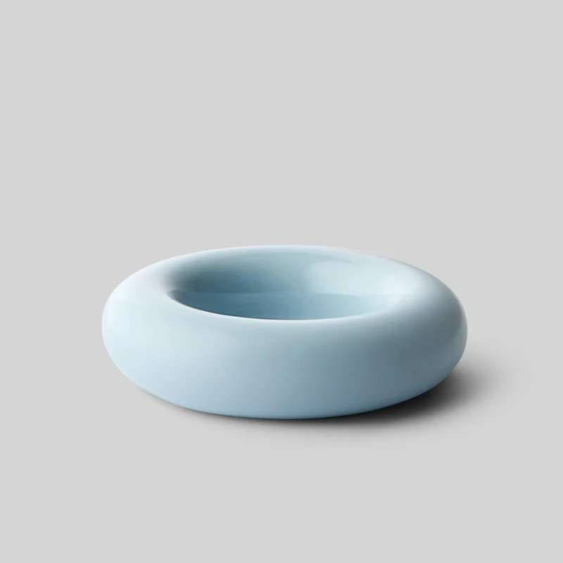 Kerzenhalter aus Keramik BOB Light Blue Large - Studio About