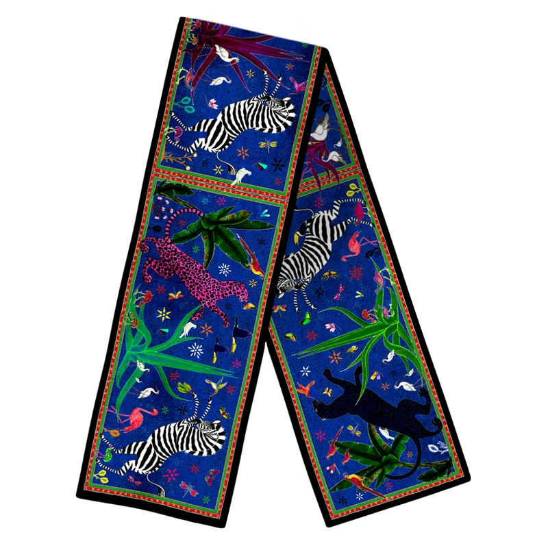 Samtschal Jungle, versch. Farben 30 x 210cm