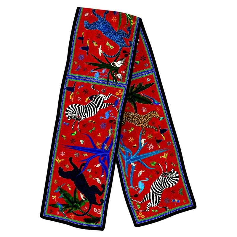 Samtschal Jungle, versch. Farben 30 x 210cm