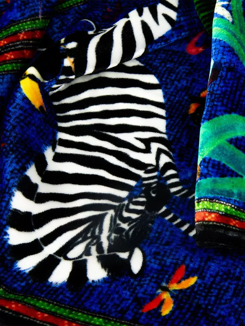 Samtschal Jungle, versch. Farben 30 x 210cm