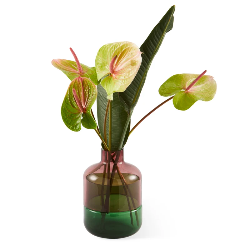Formy Vase S in Rosa und Grün