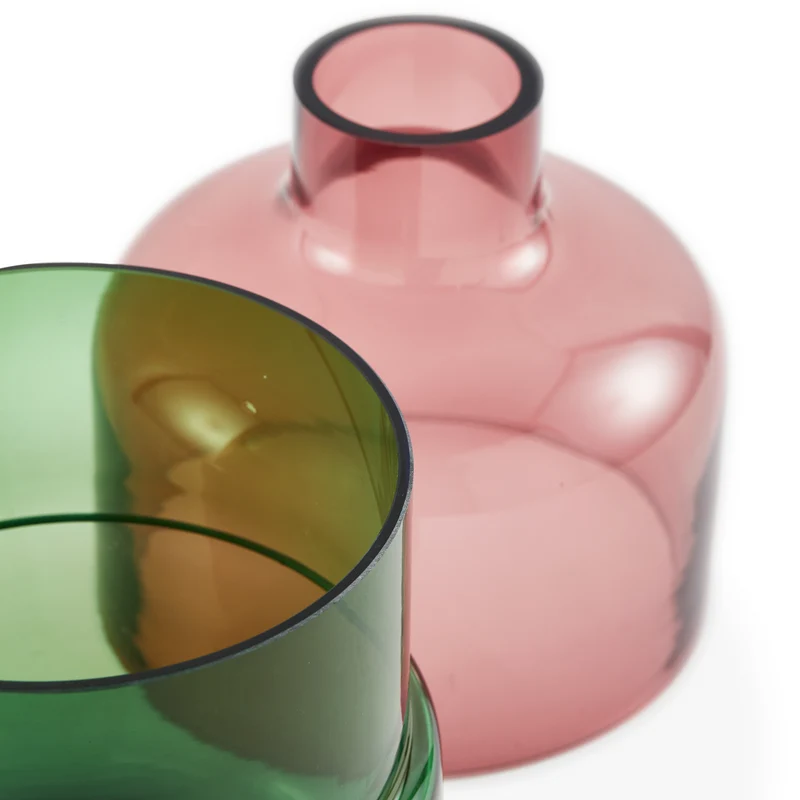 Formy Vase S in Rosa und Grün